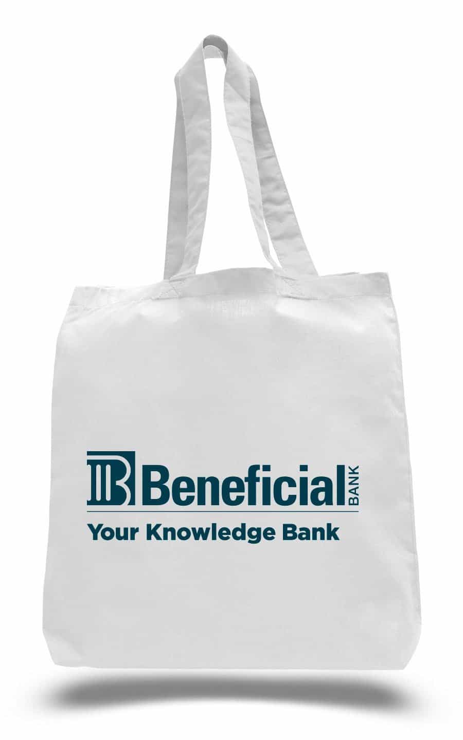 6-oz. Colored Canvas Tote Bag with Bottom Gusset