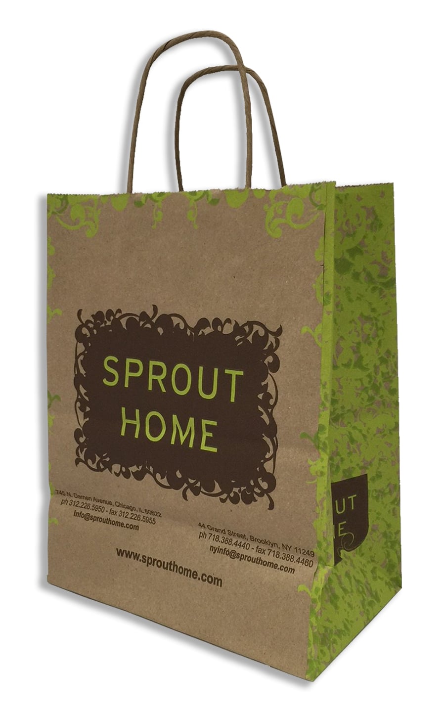 100% Recycled Kraft Paper Shopping Bag