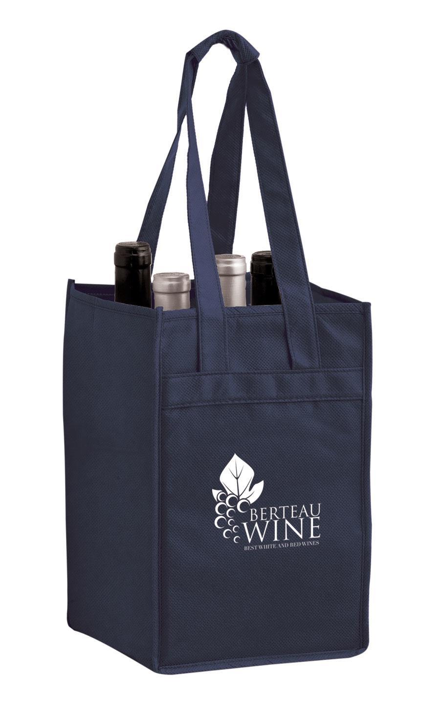 4 Bottle Wine Tote