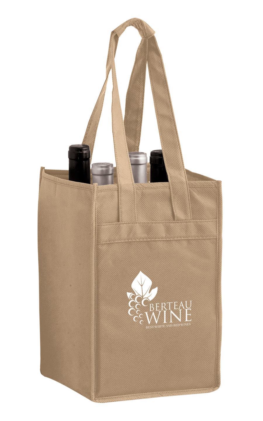 4 Bottle Wine Tote