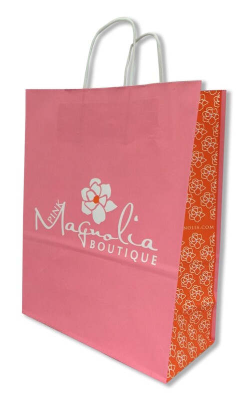 White Kraft Paper Shopping Bag