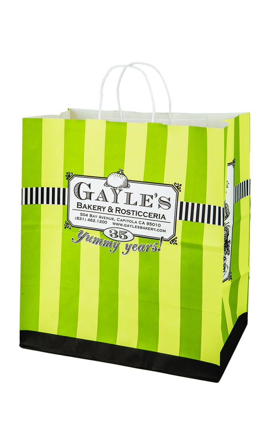 White Kraft Paper Shopping Bag