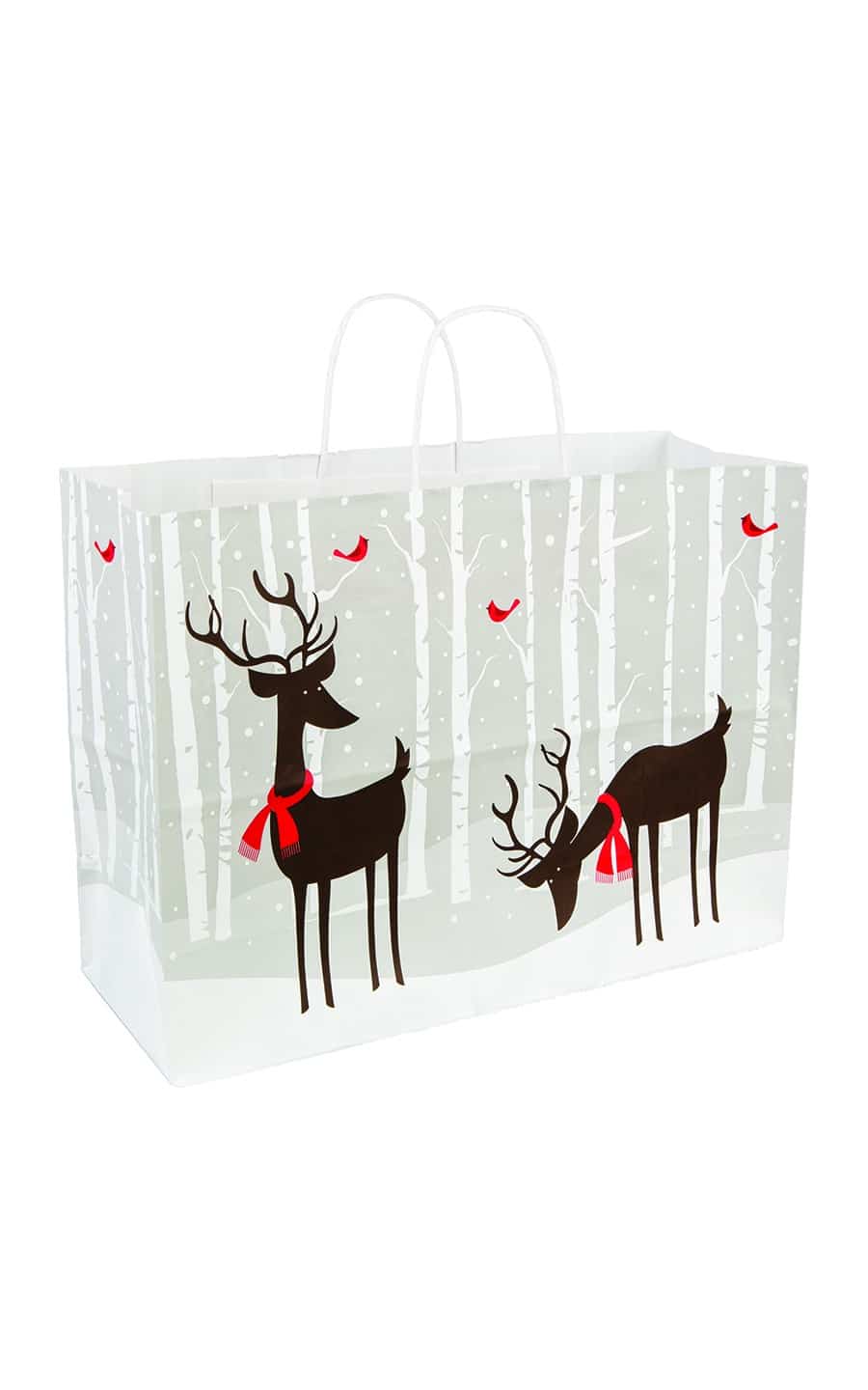 White Kraft Paper Shopping Bag